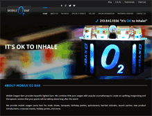 Tablet Screenshot of mobileoxygenbar.com